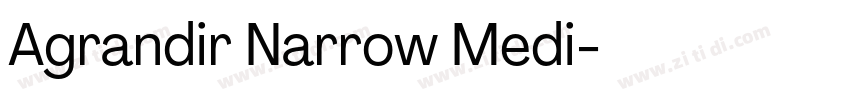 Agrandir Narrow Medi字体转换
